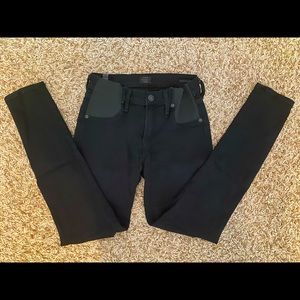 Black maternity skinny jeans